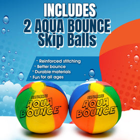 Colorful 3-inch skip ball at the beach for sunny games.