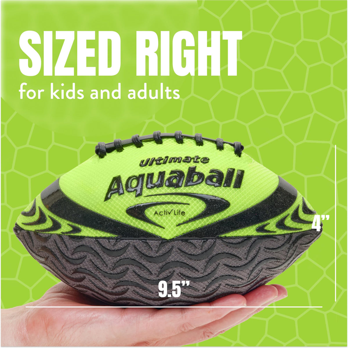 Activ Life water football double lacing for non-slip grip when wet
