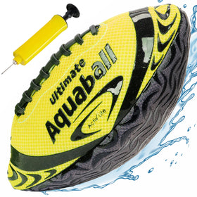 Activ Life water football yellow front view for quick pool play visibility