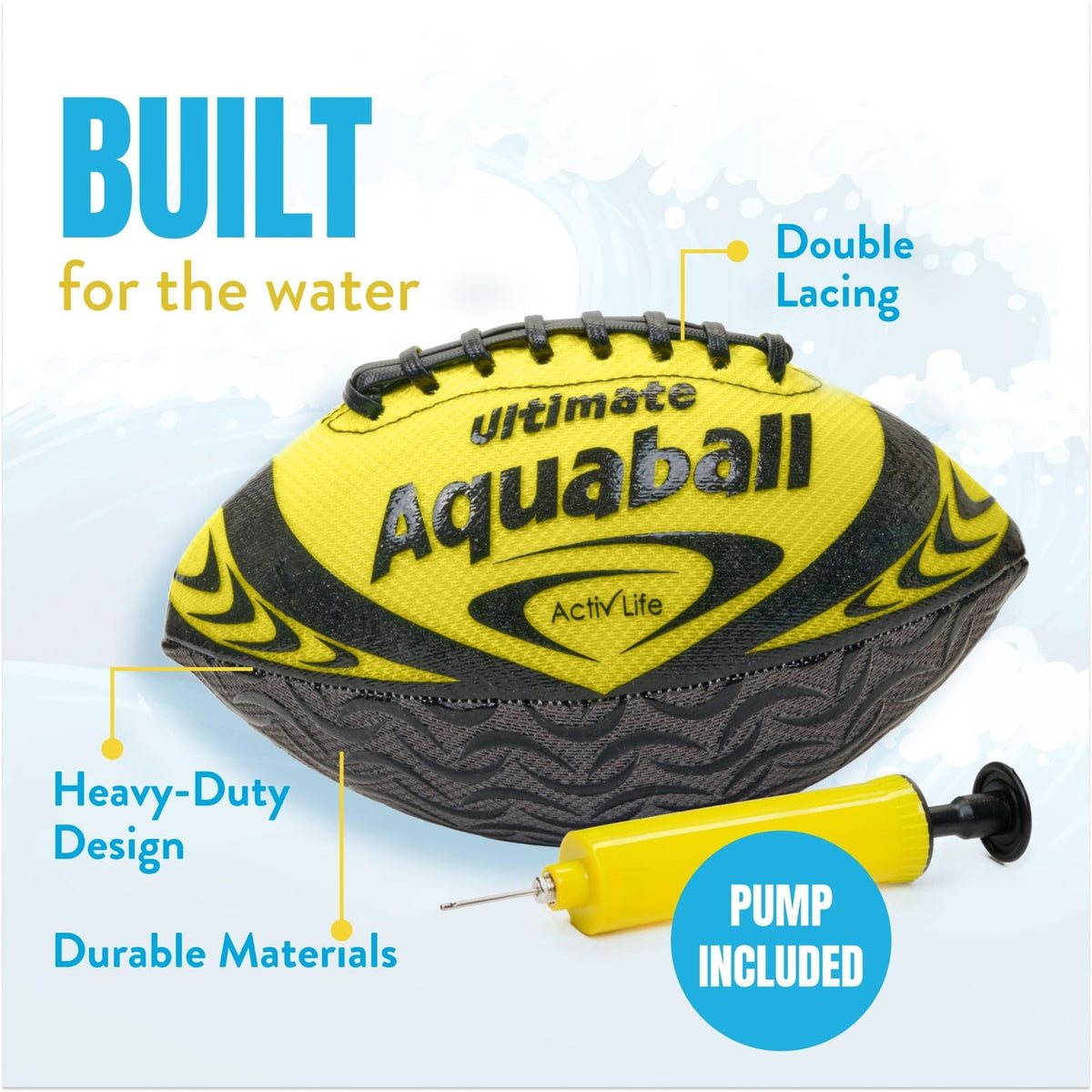 Activ Life water football yellow kid playing for family fun outdoors