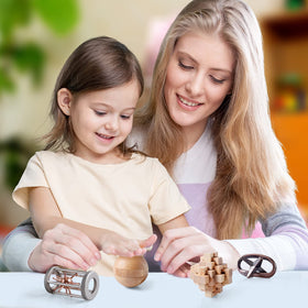 ActPo brain teaser set combines wood and metal, engages curious minds