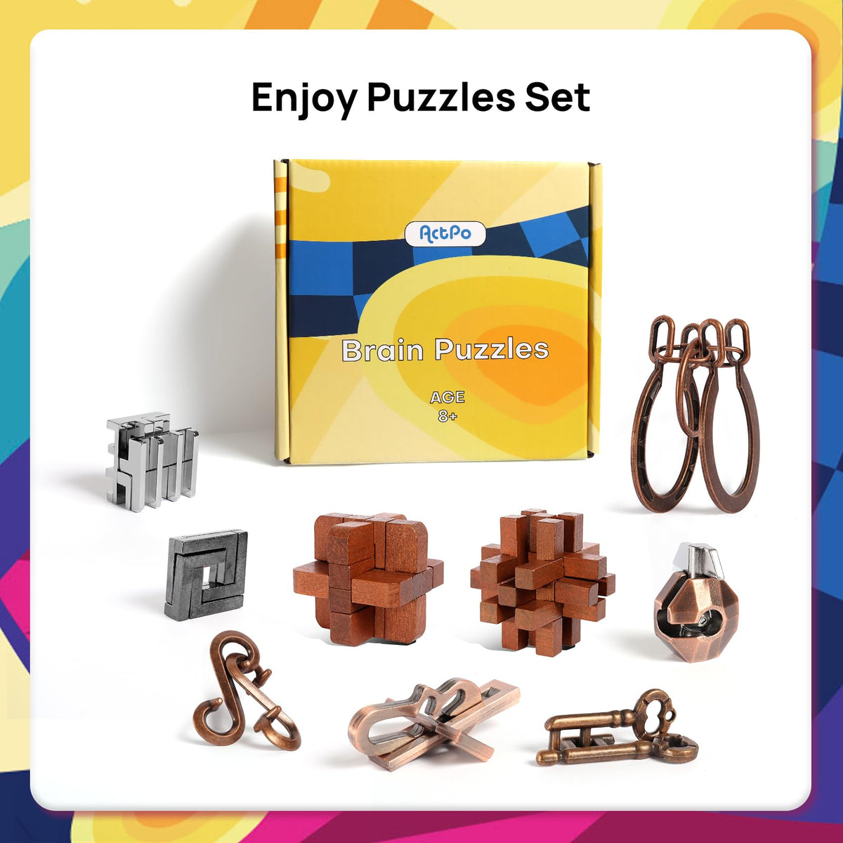 ActPo desk-friendly brain teasers promote steady focus at work or study.