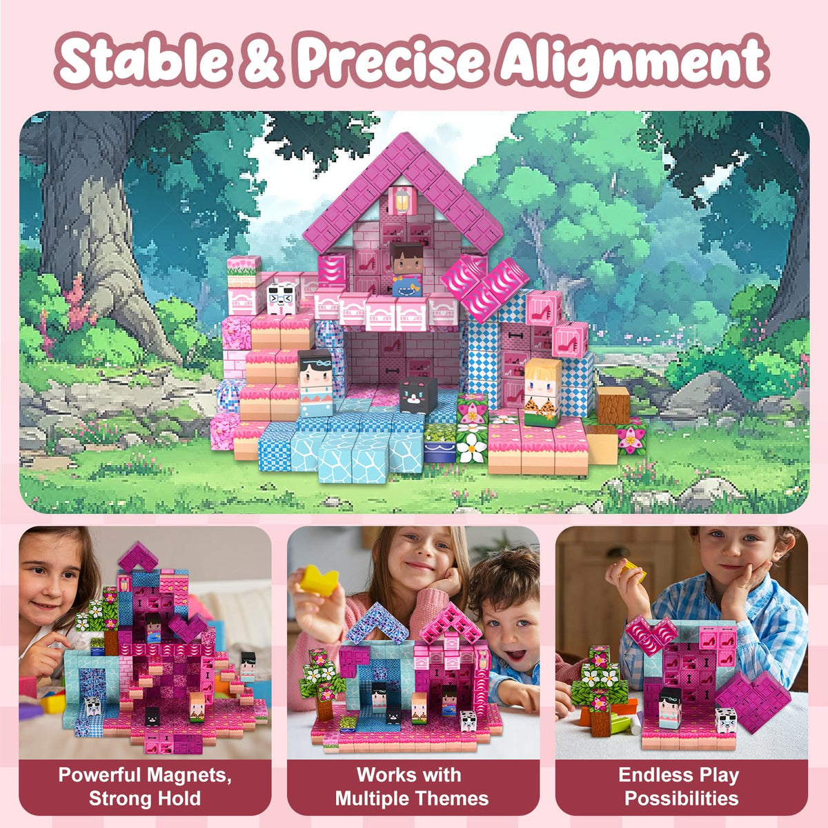 ADAH creative building toys spark role-play with princess collection and storytelling possibilities.