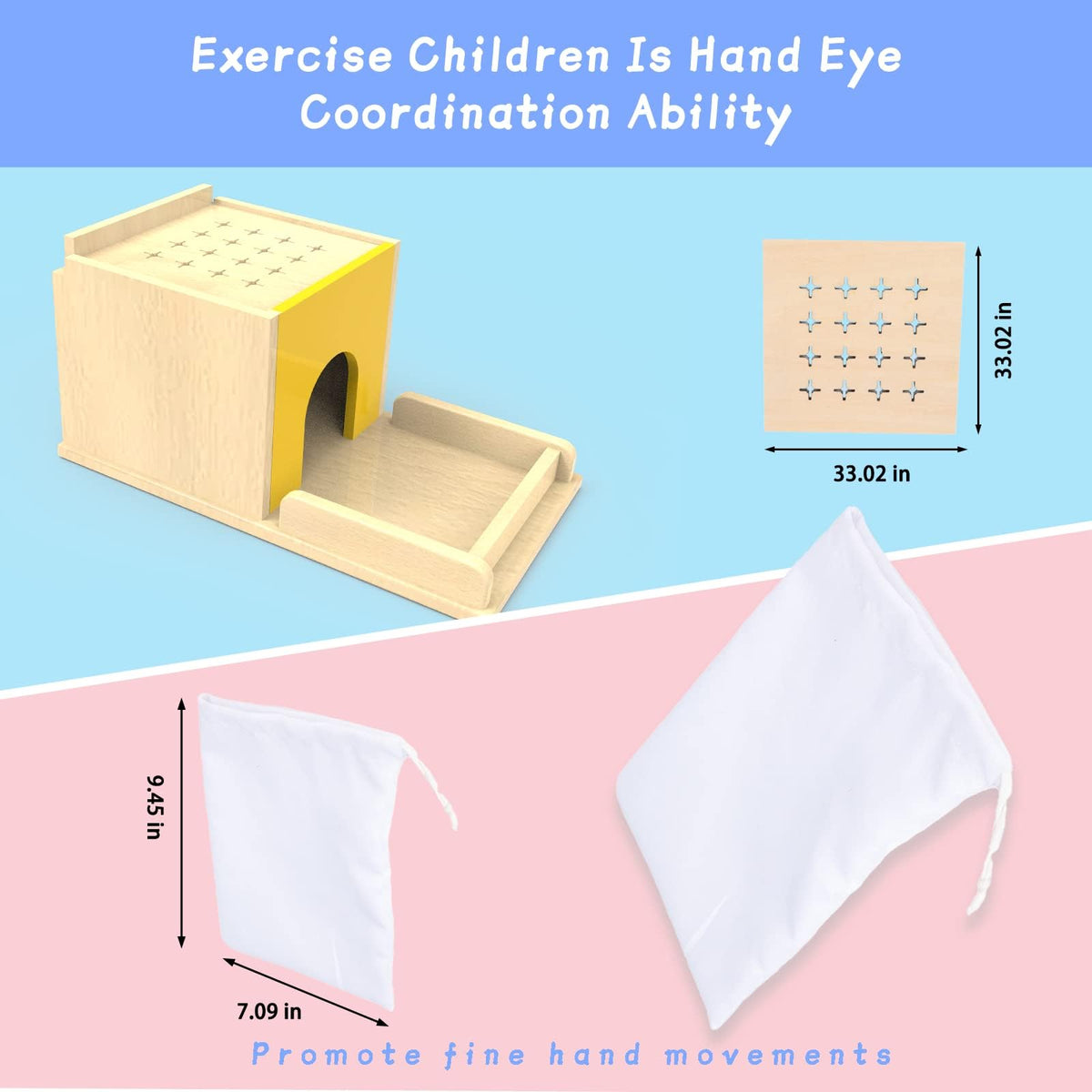 Adena Montessori 5-in-1 kit unfolds into multiple toys for varied exploration