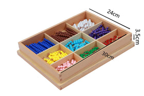Adena Montessori math learning activities promote addition and subtraction practice.