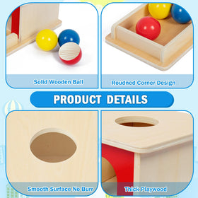 Adena Montessori precision slope design guides balls smoothly for cause-and-effect learning