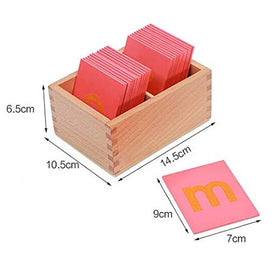 Adena Montessori sandpaper letters durable materials for home or classroom.