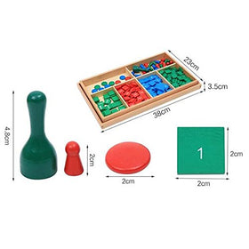 Adena Montessori Stamp Game color coded tiles support decimal understanding