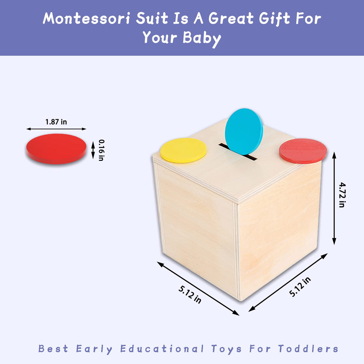 Adena Montessori ball drop toy helps toddlers explore cause and effect.