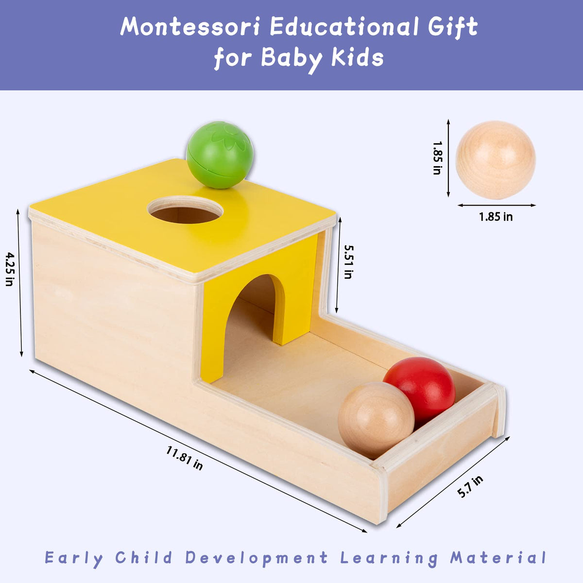 Adena Montessori coin box introduces early counting while keeping play organized.