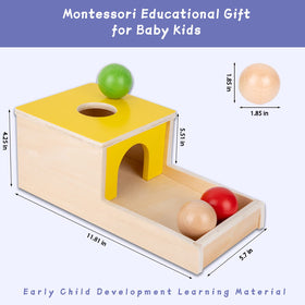 Adena Montessori coin box introduces early counting while keeping play organized.