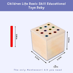 Adena Montessori foldable storage box keeps components neatly organized.