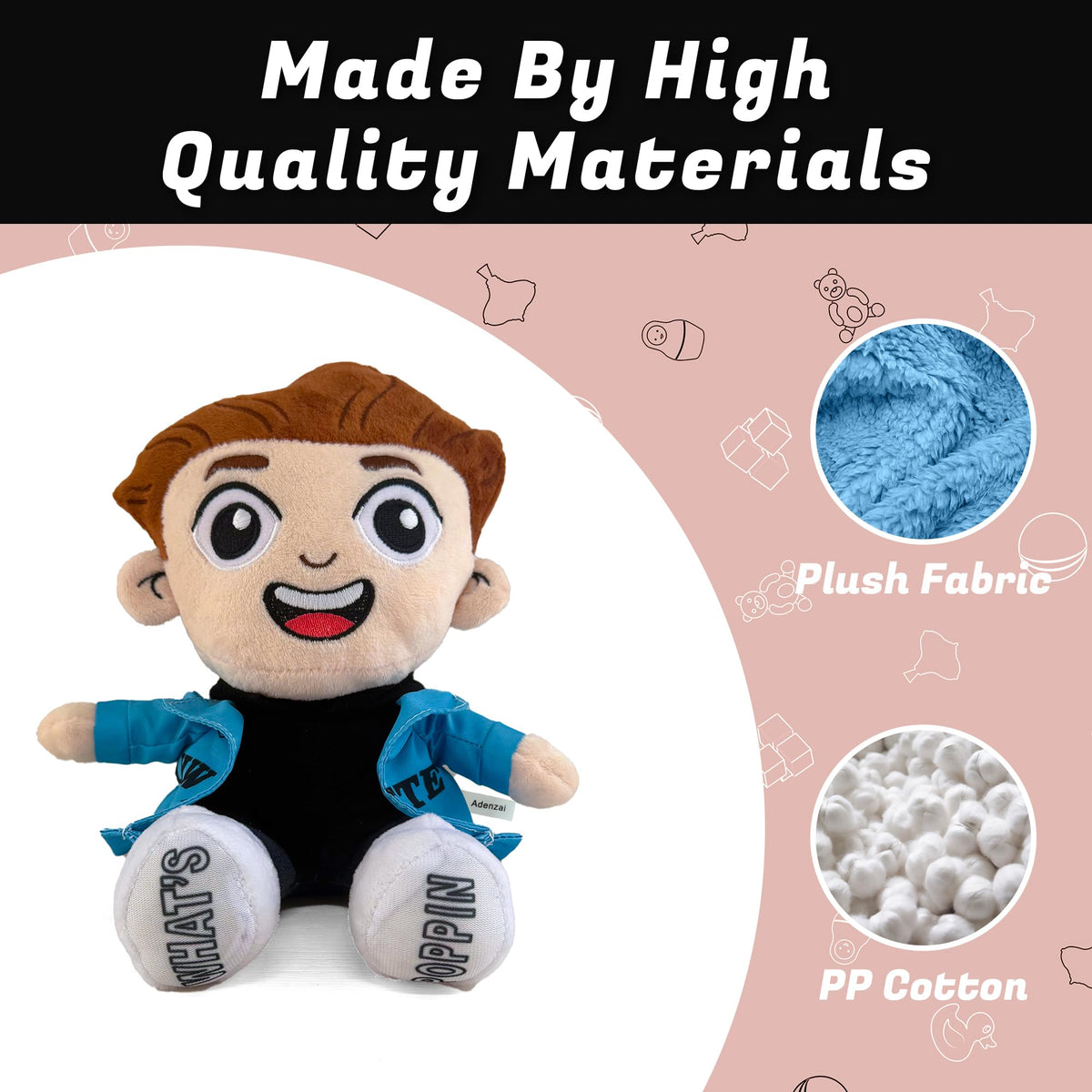 Adenzai Caylus plush with detailed design for fans