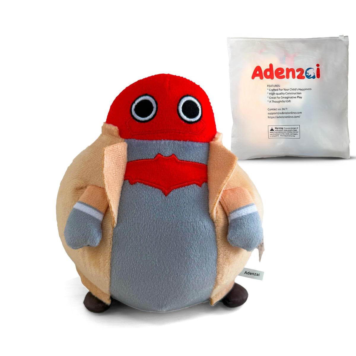 Adenzai Fat Jason Todd plush with ultra-soft fabric for cozy cuddling and display