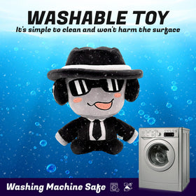 Adenzai Forsaken black character plush with bold design for collectors.