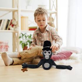 Adenzai Monkey Monkey Plush hugging pose offers soft comfort.
