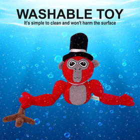 Adenzai Monkey Monkey Plush red displayed on a shelf.