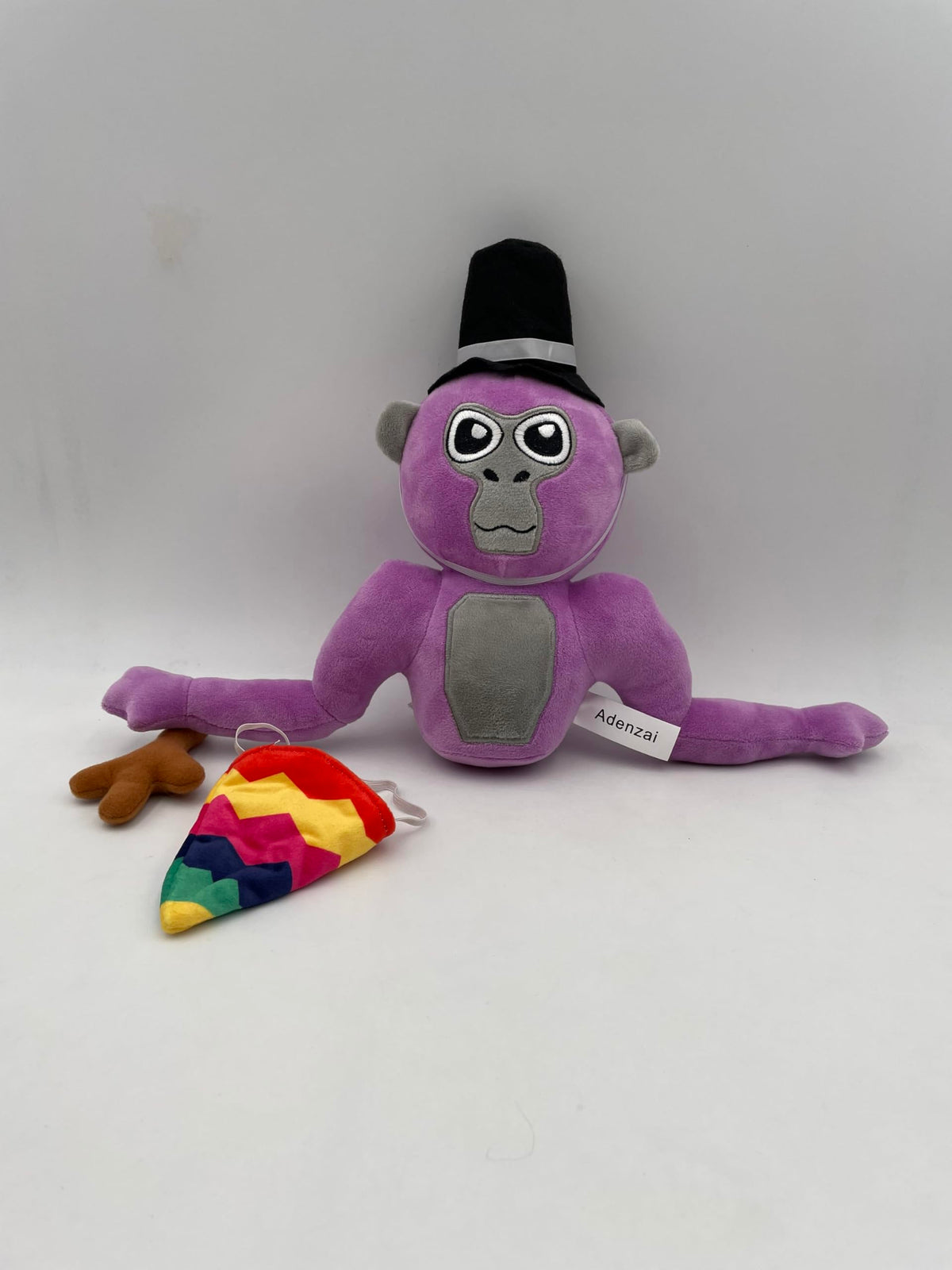 Adenzai Monkey Plush hats included, two soft hats spark imaginative play