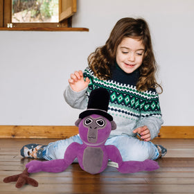 Adenzai Monkey Plush kid hugging, a comforting gift option