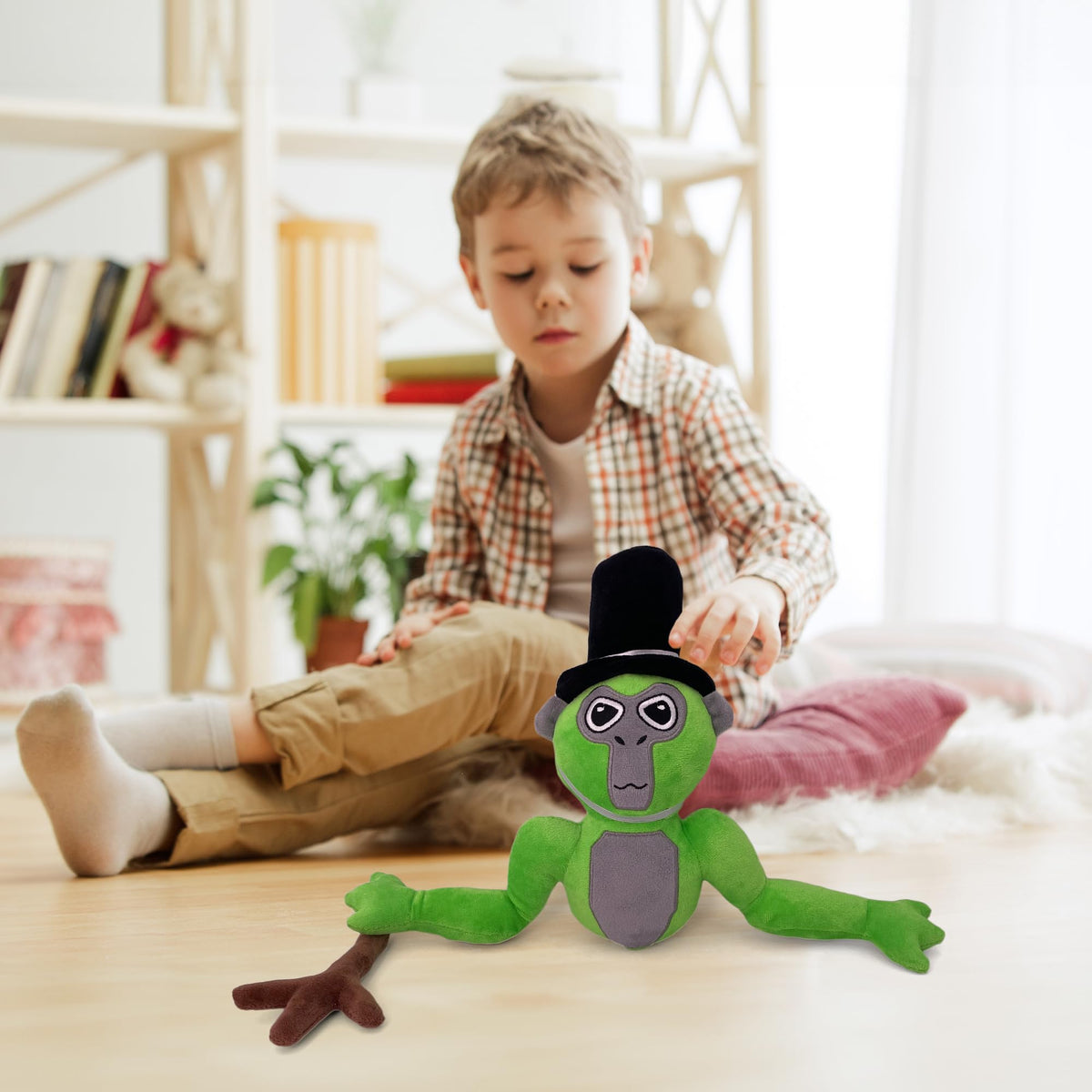 Adenzai Monkey Plush, party-favor scene, keeps guests entertained and adds color to celebrations