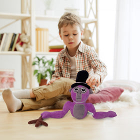 Adenzai Monkey Plush size comparison with forearm, easy to hold