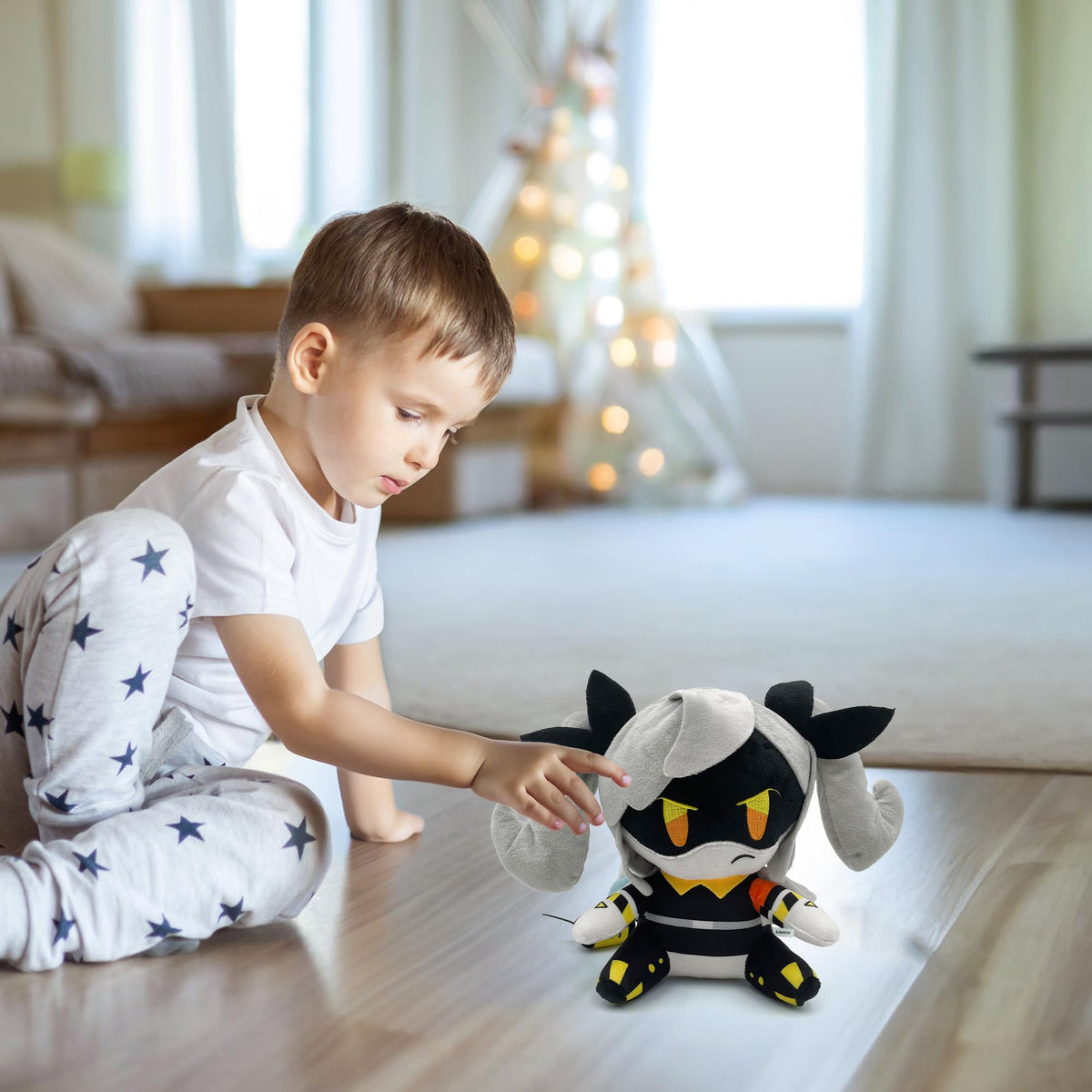 Adenzai plush portable companion for travel and sleepovers.