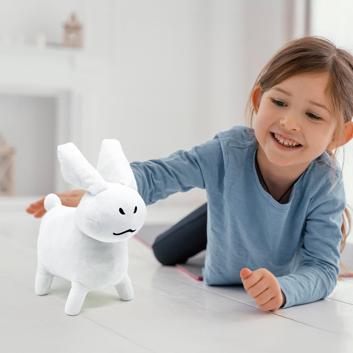 Adenzai Rabbit Plush stitching detail highlights build quality.