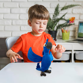 Adenzai Rio Blu plush cuddly body invites hugs and imaginative play.