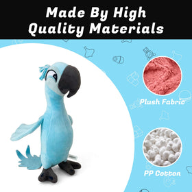 Adenzai Rio Jewel plush side-view captures detailed bird design ideal for collectors.