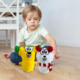 Adenzai Snowi plush collection display – charming piece for shelves or desks