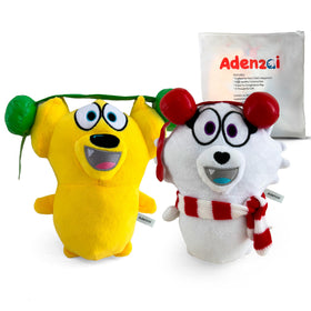Adenzai Tyler and Snowi snuggle bundle set – soft cuddle buddies for kids' bedtime