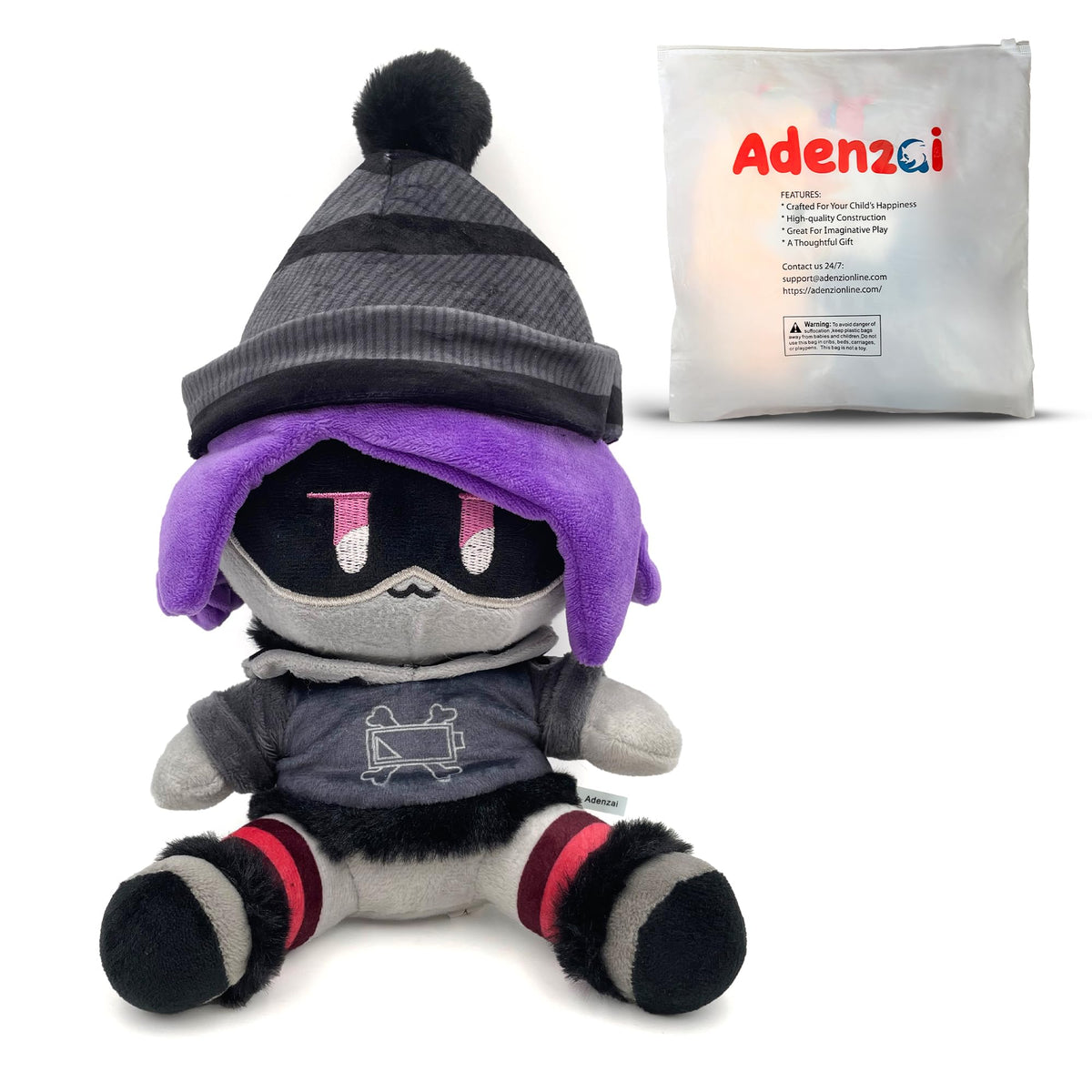 Adenzai Uzi plush doll with soft fabric and vivid colors for fans and collectors.