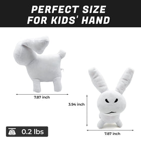 Adenzai White Gubby Rabbit plush gift-ready packaging.