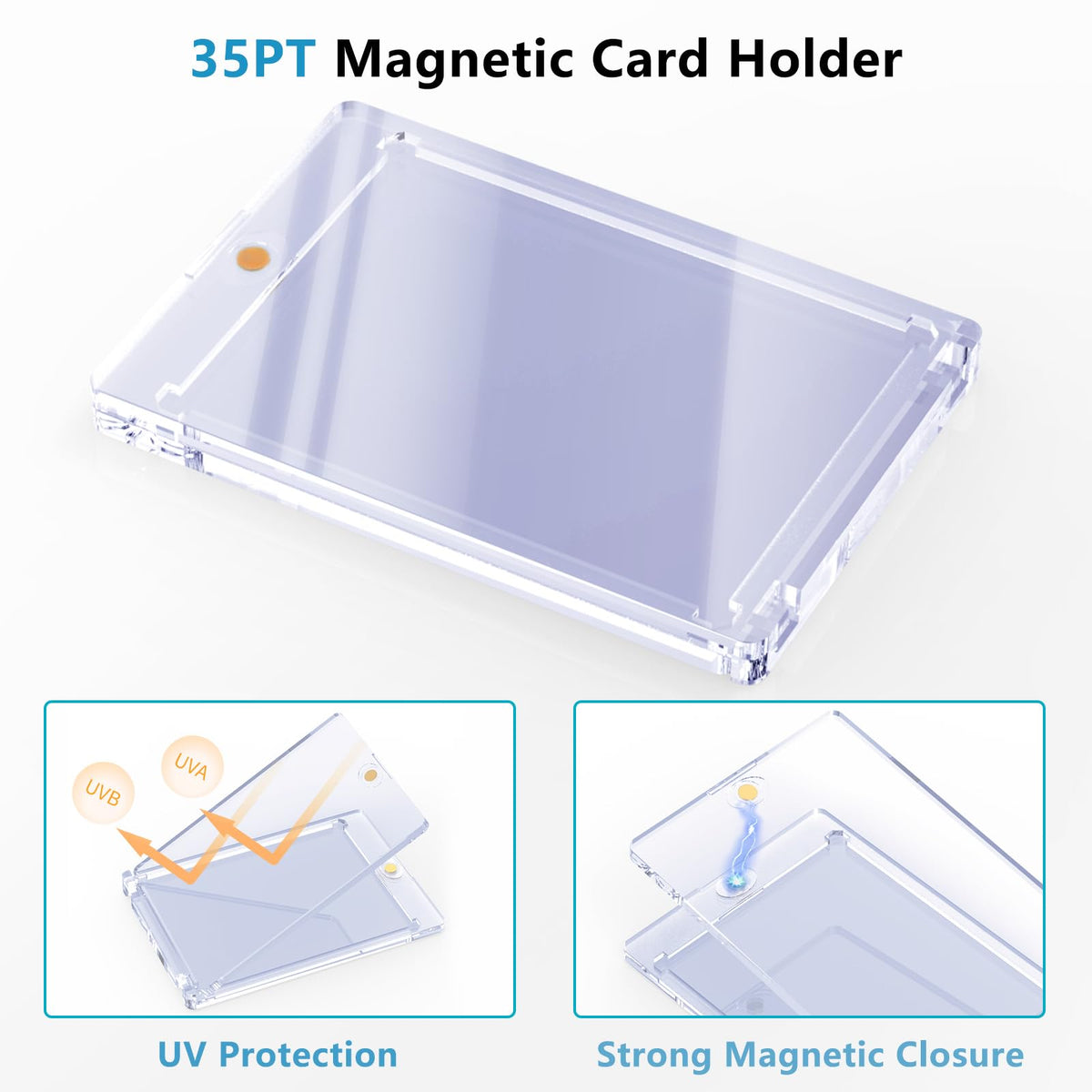 Adevar one-card touch holder side profile showing easy access and compact design.