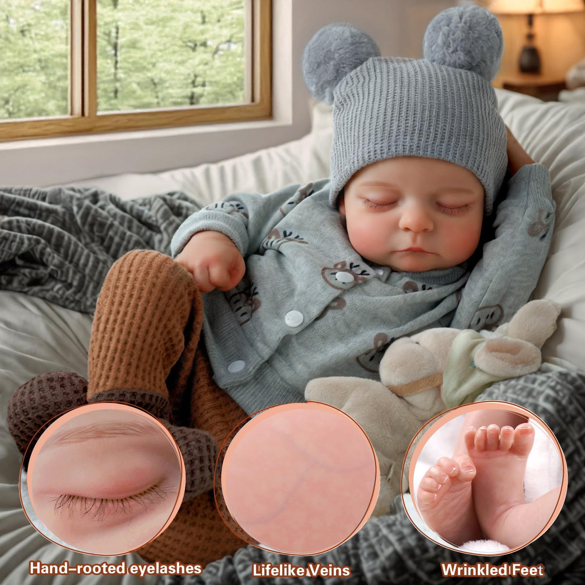 ADFO full-body vinyl doll offers poseable, realistic baby feel