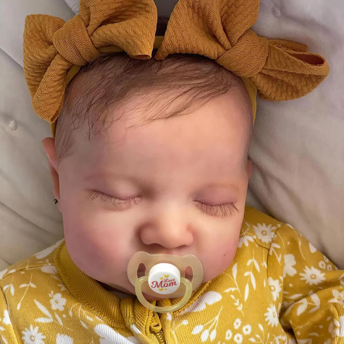 ADFO reborn doll used as photography prop for charming portraits