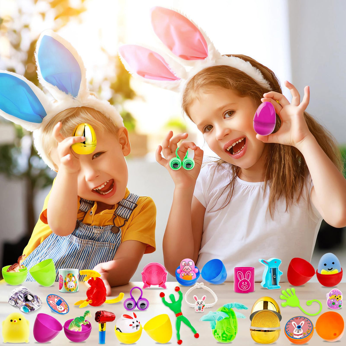 Adisher 100-pack pre-filled Easter eggs save time for gifting