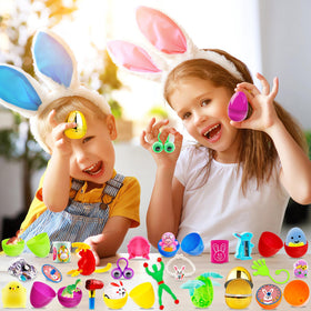 Adisher 100-pack pre-filled Easter eggs save time for gifting