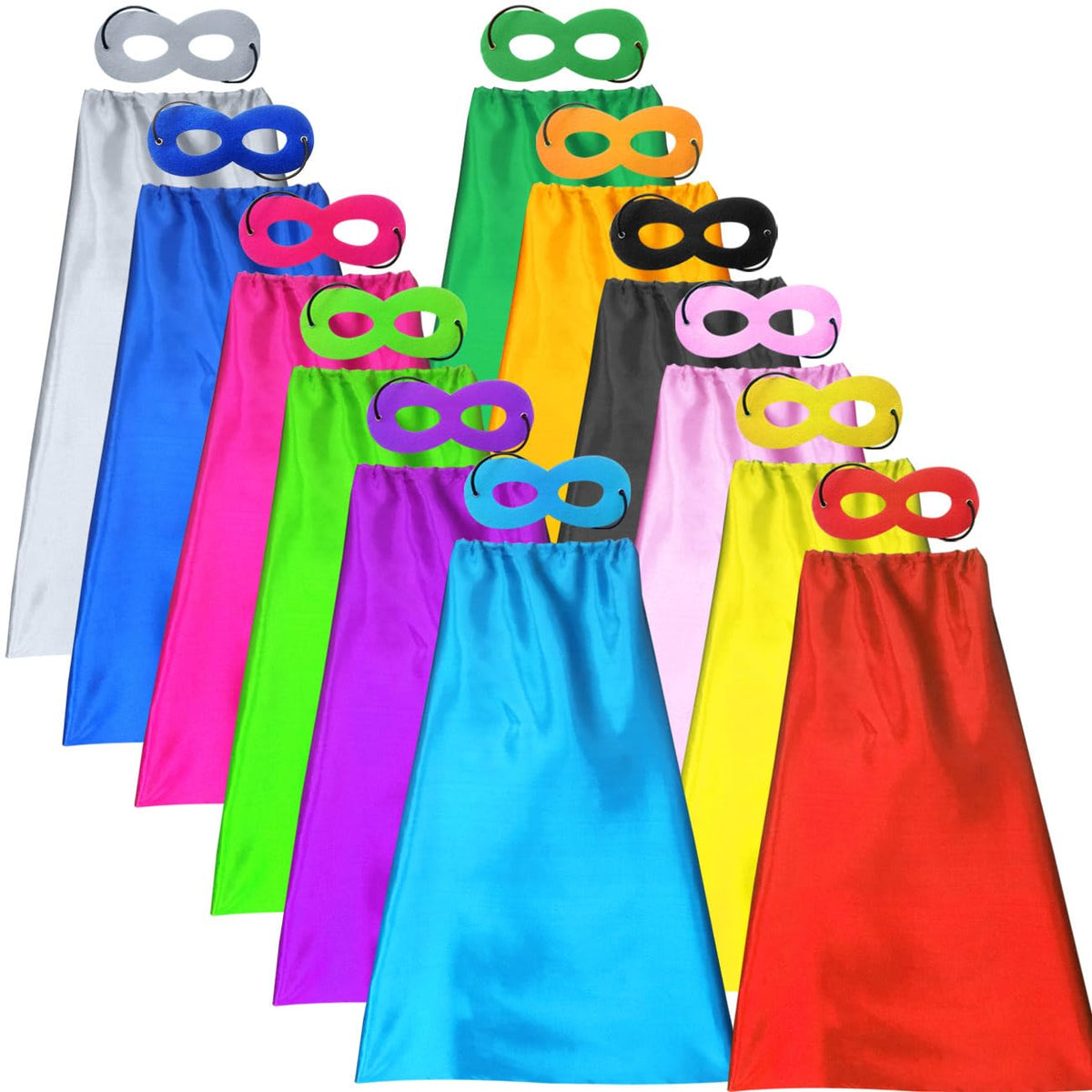 ADJOY Kids Superhero Capes and Masks set for imaginative play and group adventures