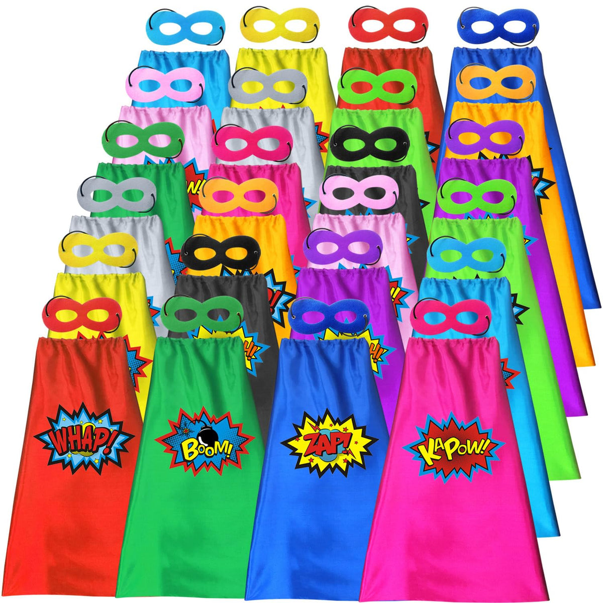 ADJOY satin capes feel soft and comfortable during pretend-play
