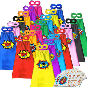 ADJOY superhero capes in vibrant colors for imaginative dress up