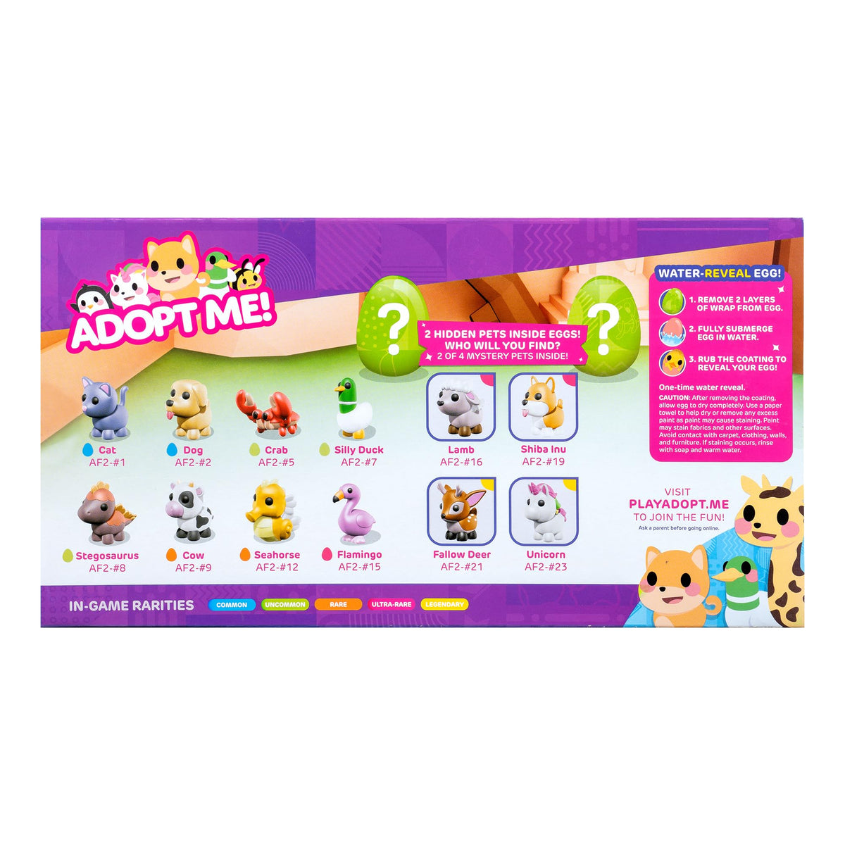 Adopt Me! Series 1 mystery pets display supports collection and trading.