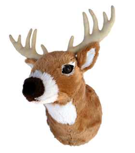 Adore Boone Whitetail Deer walltoy front view shows soft, squeezable plush for playtime.
