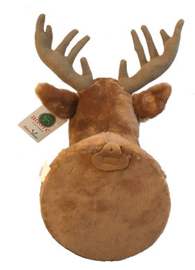 Adore Boone Whitetail Deer walltoy mounted back view demonstrates easy wall mounting and decorative appeal.
