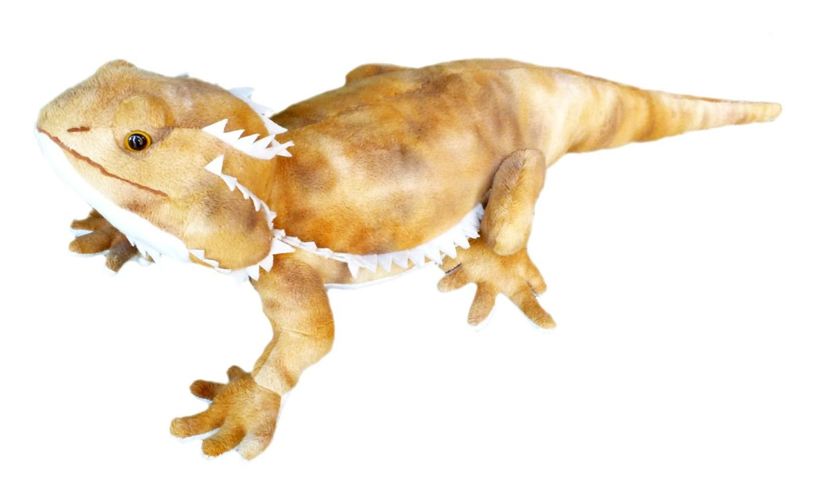 Adore Plush Pogo 21-inch bearded dragon plush, soft and cuddly for imaginative play.