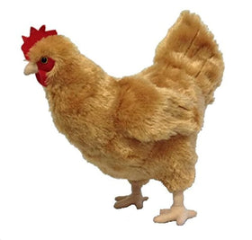 Adore Plush Buffy the Hen standing plush, cozy desk companion and display piece.