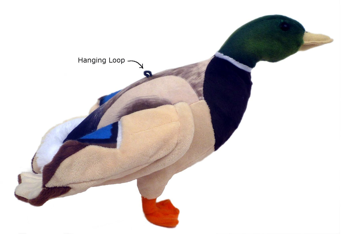 Adore Plush Drake Mallard close-up showing soft, squeezable texture