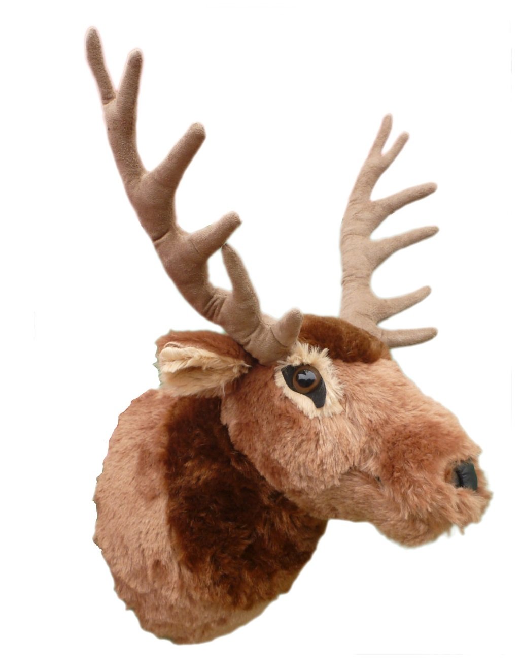 Adore Plush Teton Elk walltoy with mounting loop for quick secure wall display.