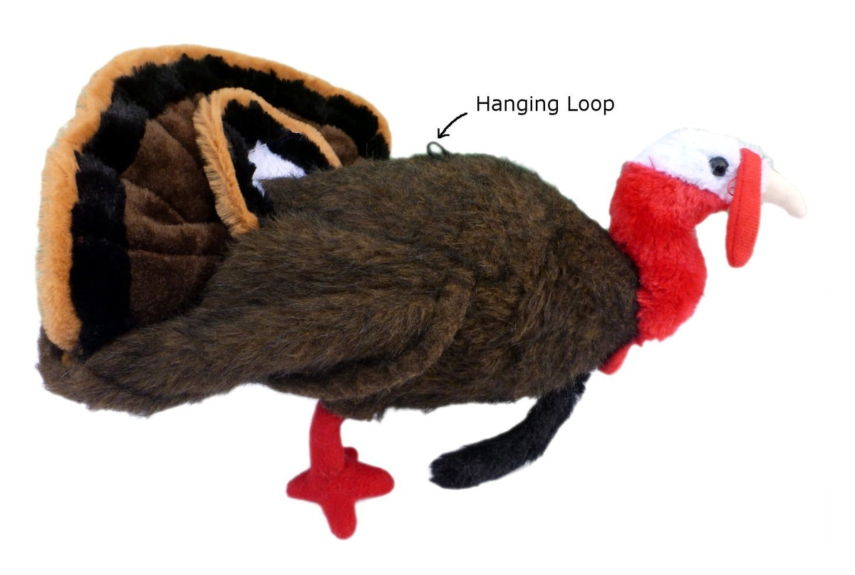Adore Tom Turkey walltoy features a bendable neck for playful posing.