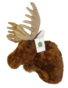 Adore Yukon Moose wall toy full mounted display for cozy nursery decor.